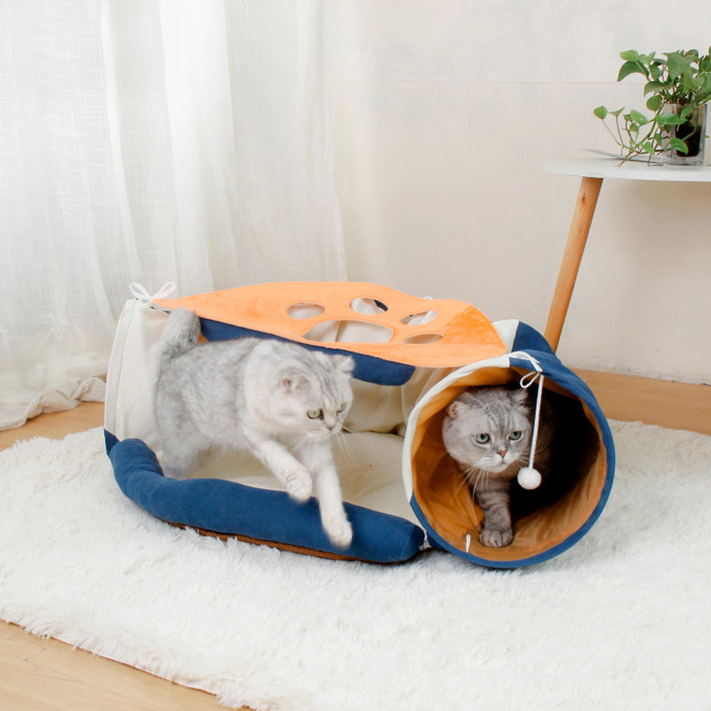 Pet Cats Tunnel Toy Interactive Play Toy