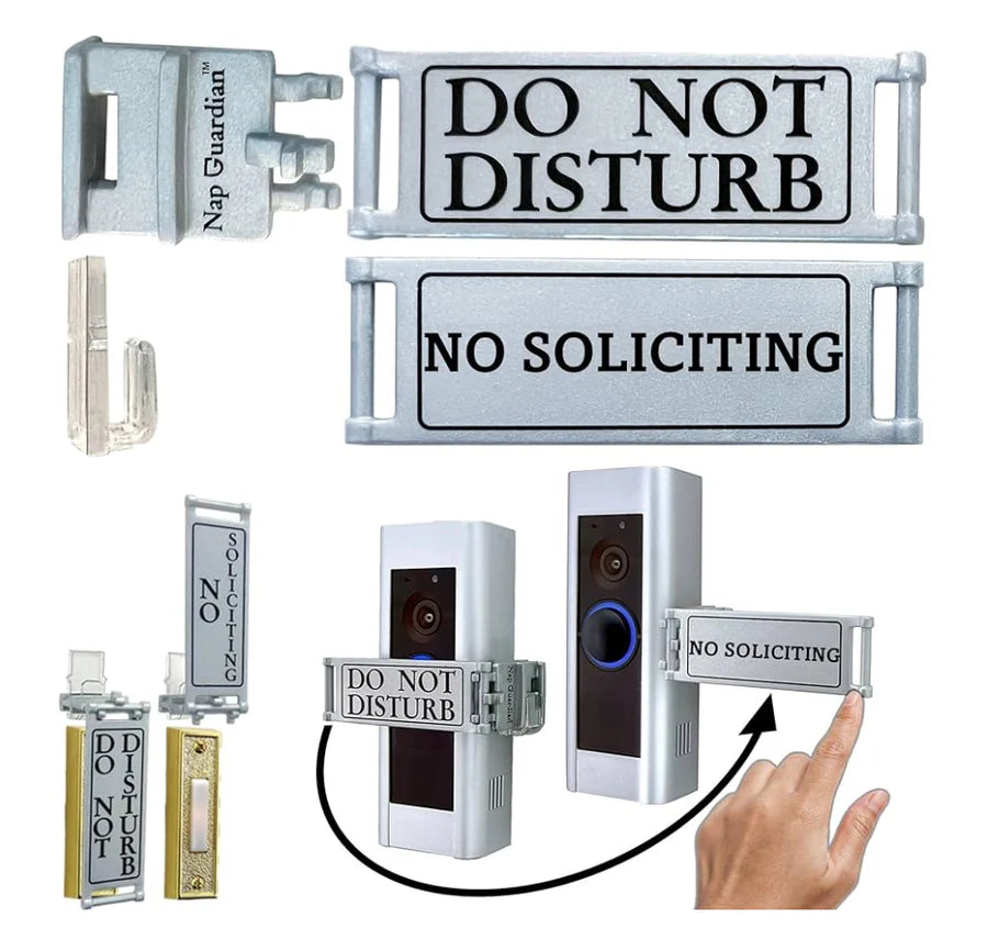 Do Not Disturb Doorbell Sign