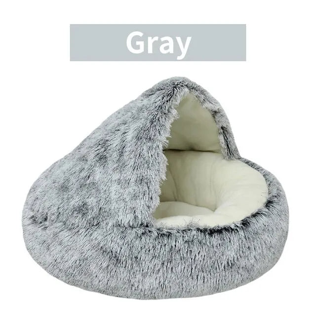 Soft Plush Round Cat Bed