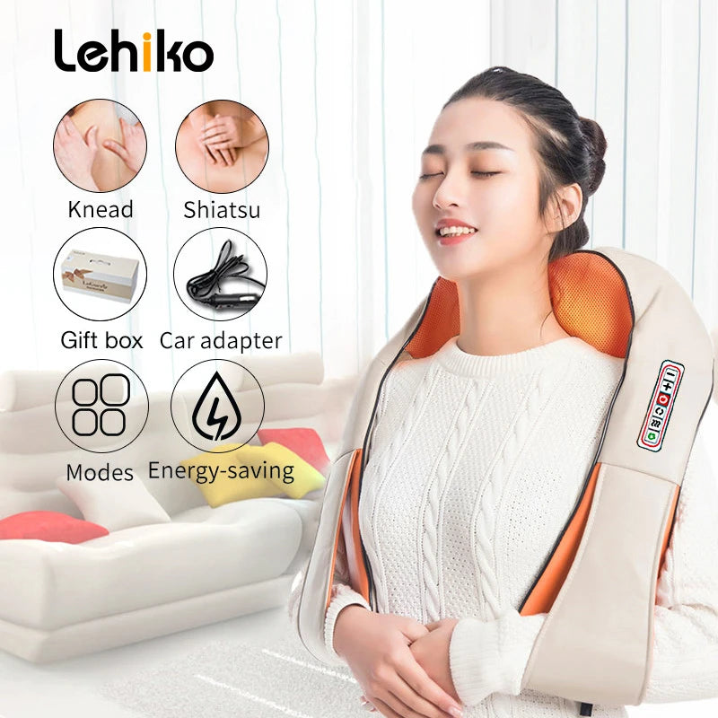 U Shaped Electrical Shiatsu Back Neck Shoulder Massager