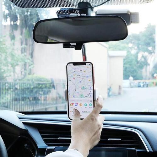 Car Rearview Mirror Mount Phone Holder