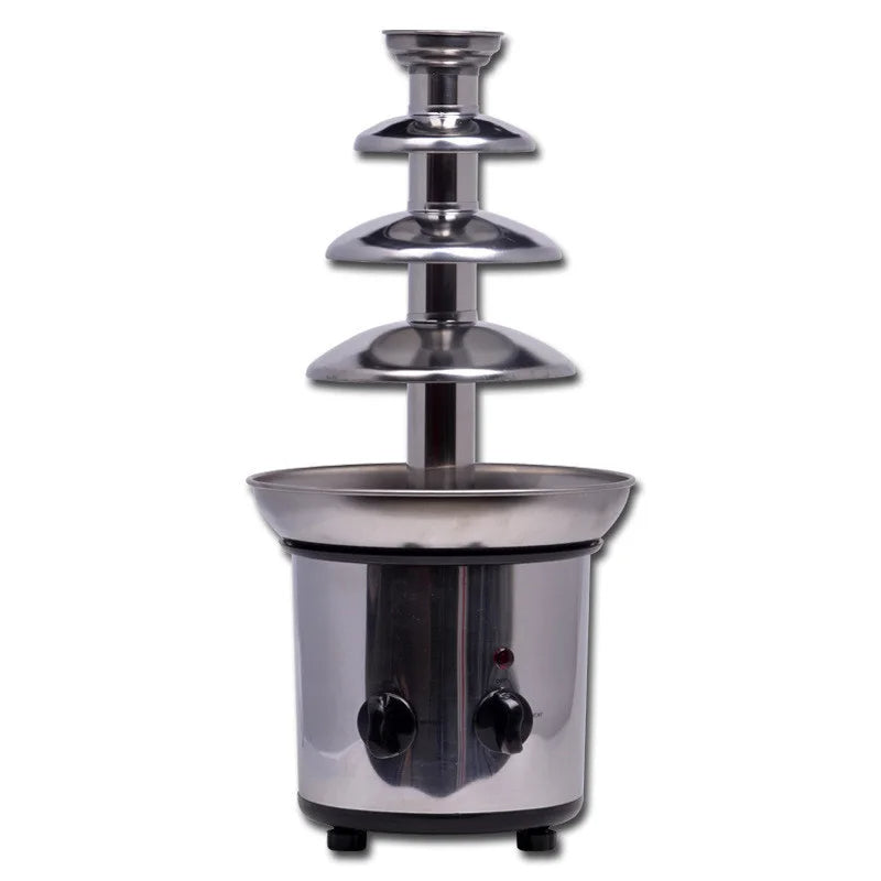 4 Tier Stainless Steel Electric Chocolate Fondue Fountain